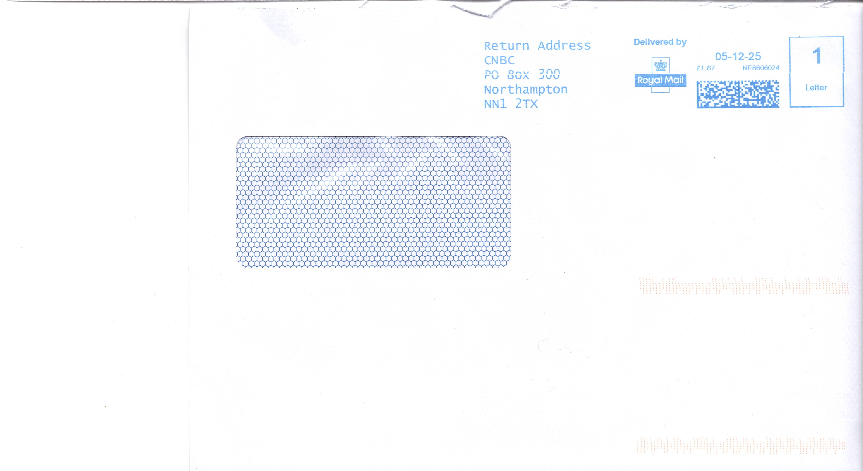 EX02 Court confirmation of AoS on record Envelope-1-front-05-12-2025.jpeg AoS confirmed on court file; Defence deadline running	CPR r.15.4