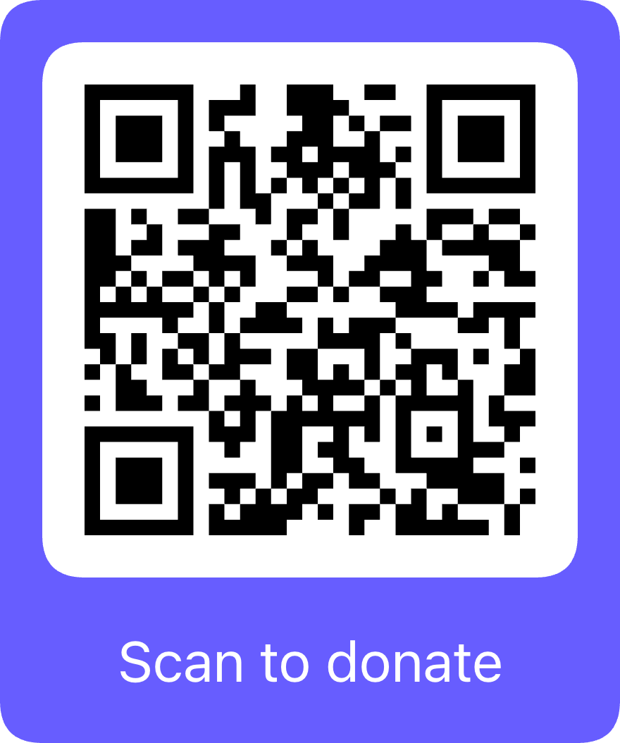 Scan to donate